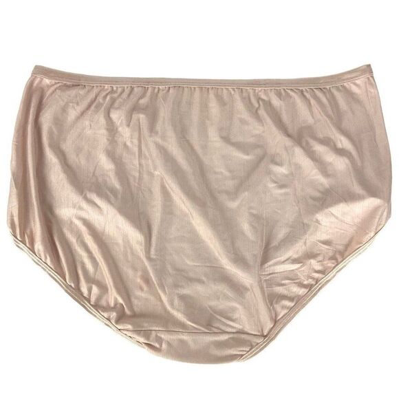 Vanity Fair Radiant Brief Size 10 3XL Blush Pink Comfort Stretch Silky Shiny - Picture 2 of 4